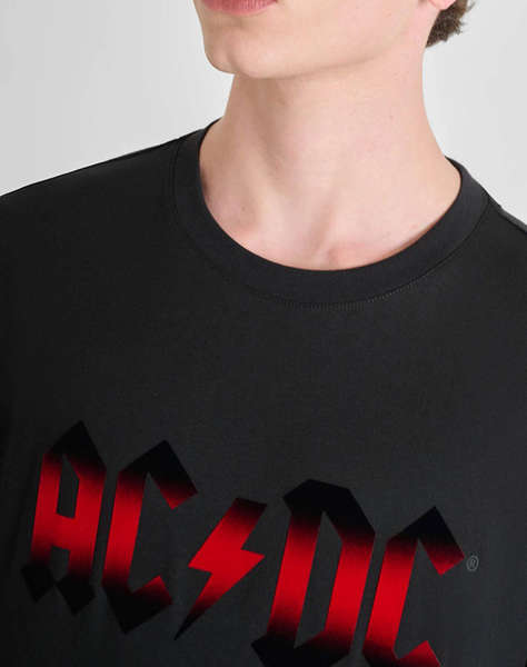 ANTONY MORATO MMKS02570FA100240 MIN OF 6 T-SHIRT REGULAR FIT IN JERSEY COTTON FABRIC WITH FLOCK PRINT BLUZA DE BARBATI