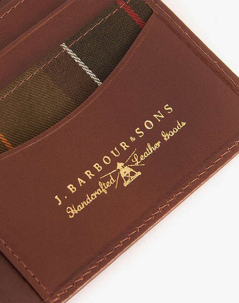 BARBOUR BARBOUR COLWELL LEATHER BILLFOLD WALLET (Dimensiuni: 9.5 x 11cm.)