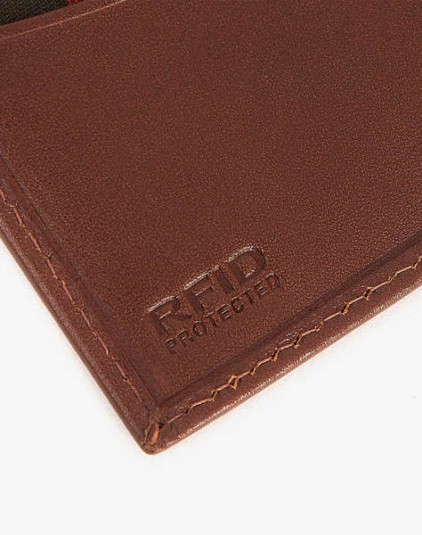 BARBOUR BARBOUR COLWELL LEATHER BILLFOLD WALLET (Dimensiuni: 9.5 x 11cm.)