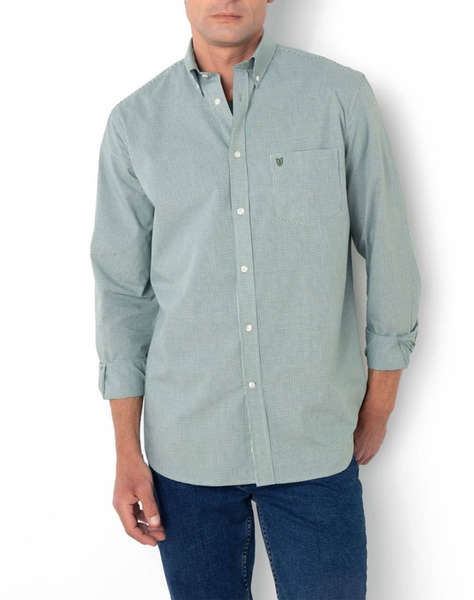 THE BOSTONIANS CAMASA CHESTER POPLIN REGULAR FIT MiniCheck POPLIN Button-down Regular Fit