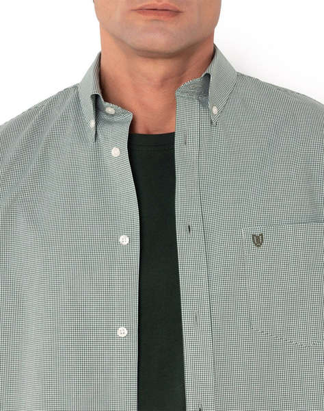 THE BOSTONIANS CAMASA CHESTER POPLIN REGULAR FIT MiniCheck POPLIN Button-down Regular Fit