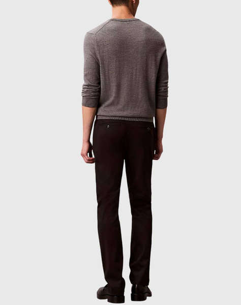 CALVIN KLEIN SLIM SATEEN CHINO TROUSER