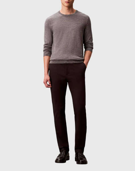CALVIN KLEIN SLIM SATEEN CHINO TROUSER