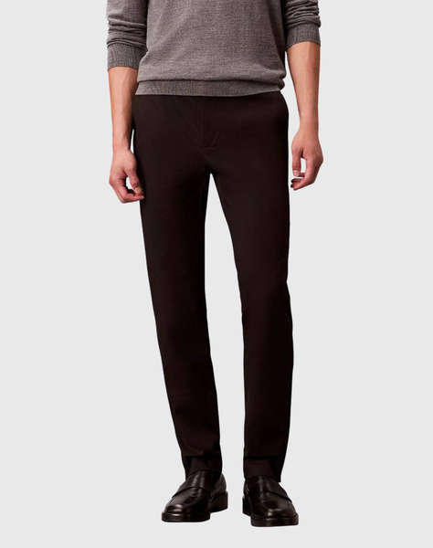CALVIN KLEIN SLIM SATEEN CHINO TROUSER