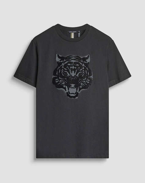 ANTONY MORATO MMKS02561FA100240 MIN OF 6 T-SHIRT REGULAR FIT IN JERSEY COTTON FABRIC WITH MATT PLASTIC AND EMBROIDERED TIGER BLUZA DE BARBATI