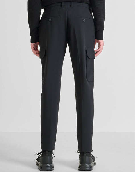 ANTONY MORATO MMTR00765FA600297 MIN OF 6 TROUSERS BJORN SKINNY FIT IN BI-STRETCH FABRIC TECHNO HANDFEEL WITH METAL BADGE PANTALONI DE BARBATI