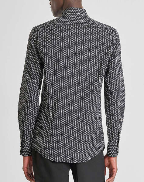 ANTONY MORATO MMSL00628FA430654 MIN OF 6 SHIRT NAPOLI SLIM FIT IN SOFT TOUCH PRINTED COTTON VISCOSE BLEND FABRIC BLUZA DE BARBATI