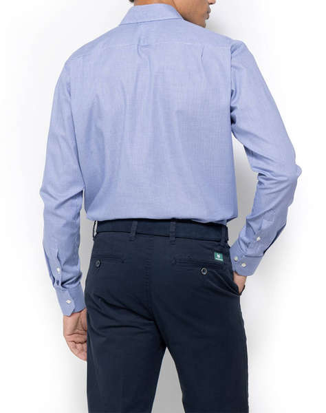 THE BOSTONIANS CAMASA CHESTER TWILL CUSTOM FIT Micro Check TWILL Semi-rex Custom FIT