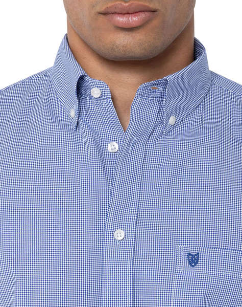 THE BOSTONIANS CAMASA CHESTER POPLIN REGULAR FIT MiniCheck POPLIN Button-down Regular Fit