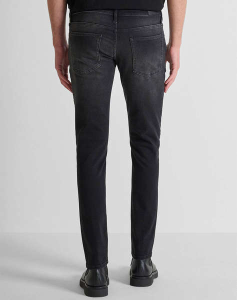ANTONY MORATO MMDT00241FA7506121W02103 MIN OF 10 JEANS OZZY TAPERED FIT IN BLACK BLACK DENIM PANTALONI DE BARBATI