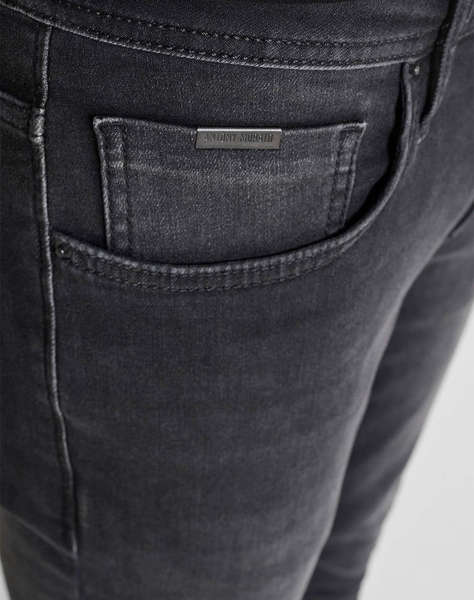 ANTONY MORATO MMDT00241FA7506121W02103 MIN OF 10 JEANS OZZY TAPERED FIT IN BLACK BLACK DENIM PANTALONI DE BARBATI