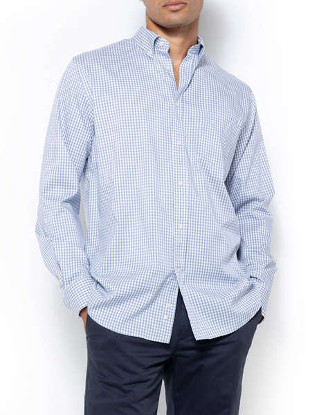 THE BOSTONIANS CAMASA CHESTER TWILL REGULAR FIT MiniCheck TWILL Button-down Regular FIT