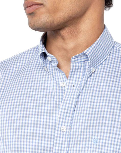 THE BOSTONIANS CAMASA CHESTER TWILL REGULAR FIT MiniCheck TWILL Button-down Regular FIT