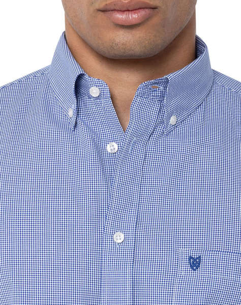 THE BOSTONIANS CAMASA CHESTER POPLIN REGULAR FIT MiniCheck POPLIN Button-down Regular Fit