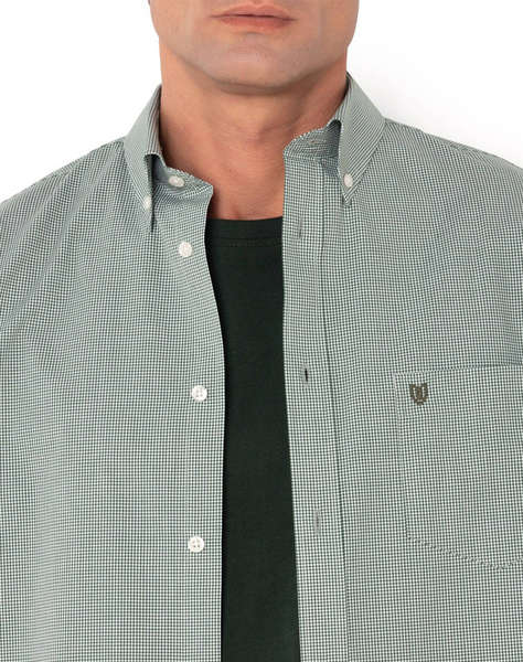 THE BOSTONIANS CAMASA CHESTER POPLIN REGULAR FIT MiniCheck POPLIN Button-down Regular Fit