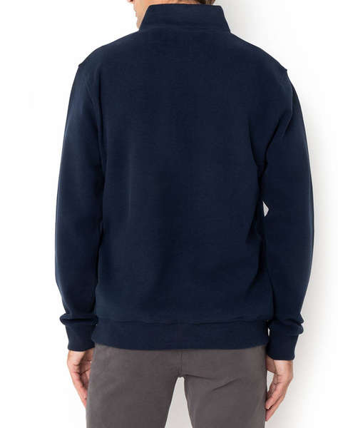 THE BOSTONIANS BLUZA FLEECE DIN BUMBAC HALF ZIP REGULAR FIT