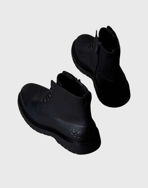 CALVIN KLEIN COMBAT ESS LACE UP ZIP BOOT LTH