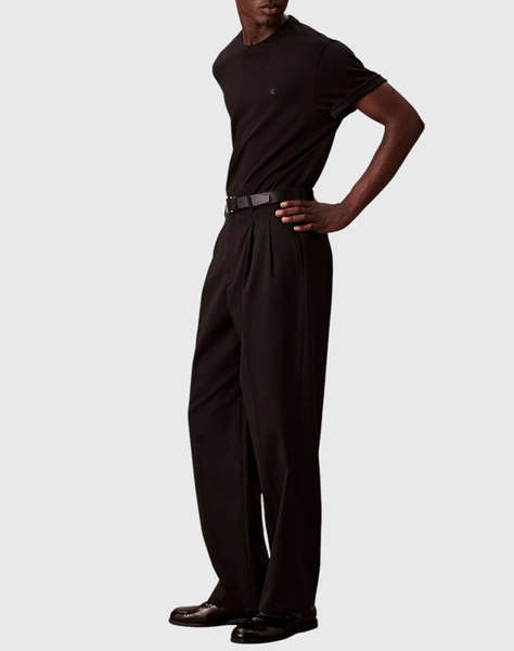 CALVIN KLEIN SS SUPIMA CHEST EMB CREWNECK TEE