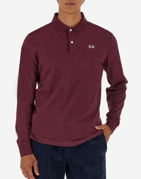LAMARTINA BLUZA POLO MM MAN L/S POLO PIQUET STRETCH