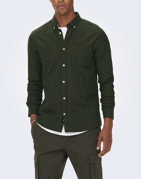 ONLY&SONS ONSNIKO LS MELANGE SHIRT