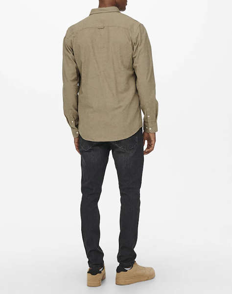 ONLY&SONS ONSNIKO LS MELANGE SHIRT