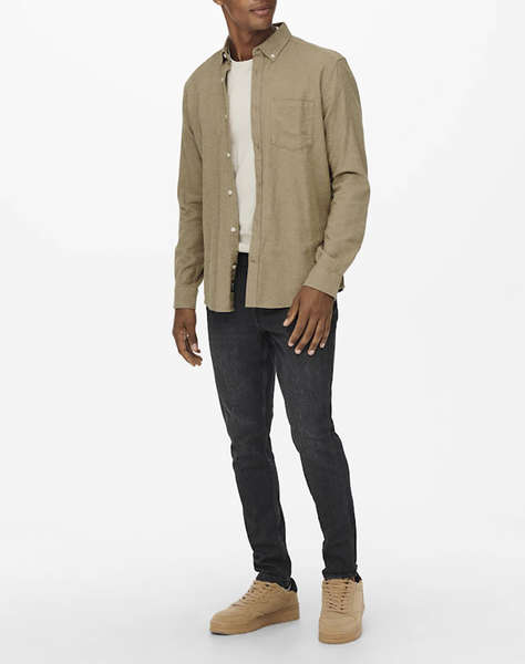 ONLY&SONS ONSNIKO LS MELANGE SHIRT