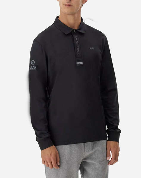 LAMARTINA BLUZA POLO MM MAN L/S POLO SILKY FINISH JERS