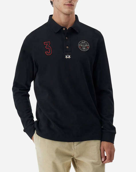 LAMARTINA BLUZA POLO MM MAN L/S POLO HEAVY JERSEY