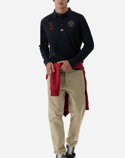 LAMARTINA BLUZA POLO MM MAN L/S POLO HEAVY JERSEY