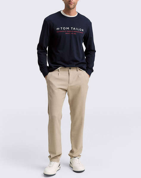 TOM TAILOR PRINTED LONGSLEEVE BLUZA DE BARBATI