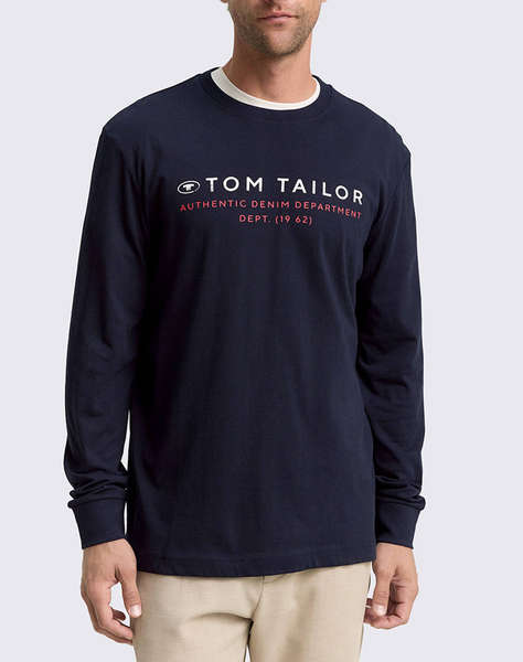 TOM TAILOR PRINTED LONGSLEEVE BLUZA DE BARBATI