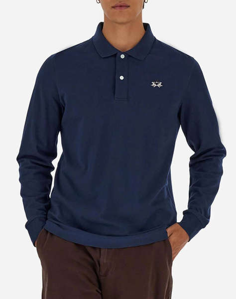 LAMARTINA BLUZA POLO MM MAN L/S POLO PIQUET STRETCH