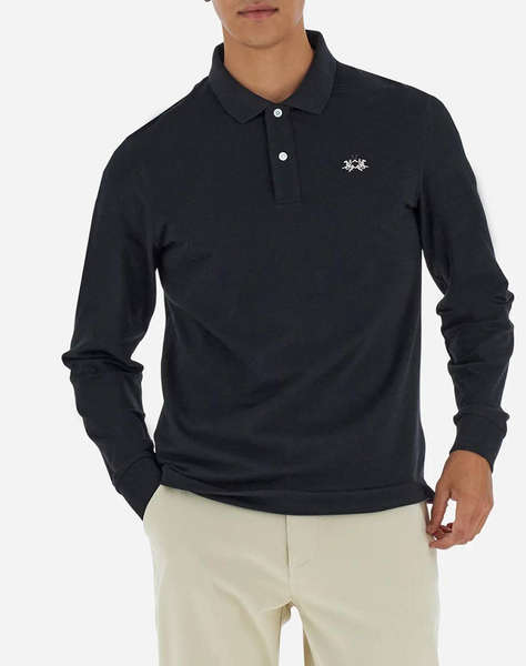 LAMARTINA BLUZA POLO MM MAN L/S POLO PIQUET STRETCH
