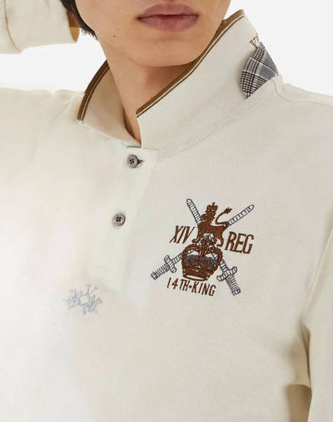 LAMARTINA BLUZA POLO MM MAN POLO L/S PIQUET STRETCH