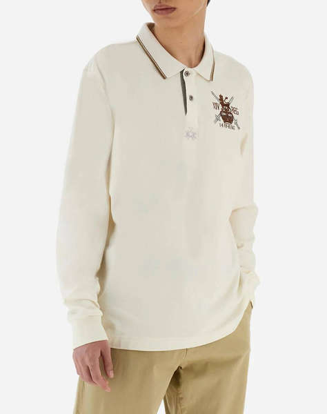 LAMARTINA BLUZA POLO MM MAN POLO L/S PIQUET STRETCH