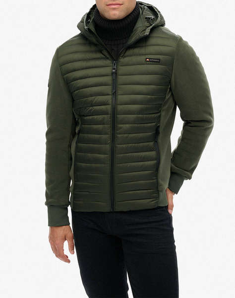 SUPERDRY D1 SDSW HOOD STORM FLEECE HYBRID JKT GEACA DE BARBATI