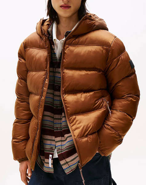 TOMMY JEANS TJM HOODED LOGO PUFFER EXT