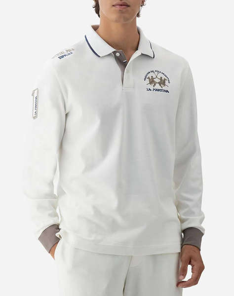 LAMARTINA BLUZA POLO MM MAN L/S POLO HEAVY JERSEY