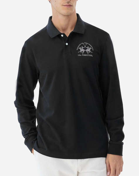 LAMARTINA BLUZA POLO MM MAN L/S POLO PIQUET STRETCH