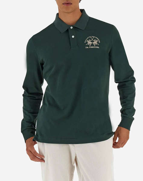 LAMARTINA BLUZA POLO MM MAN L/S POLO PIQUET STRETCH