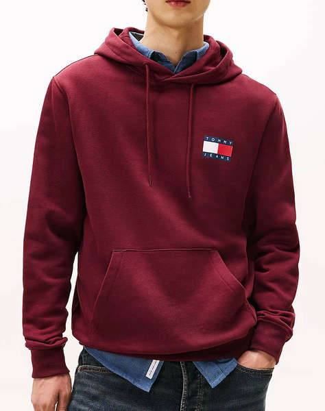 TOMMY JEANS TJM REG ESSENTIAL FLAG HOOD EXT