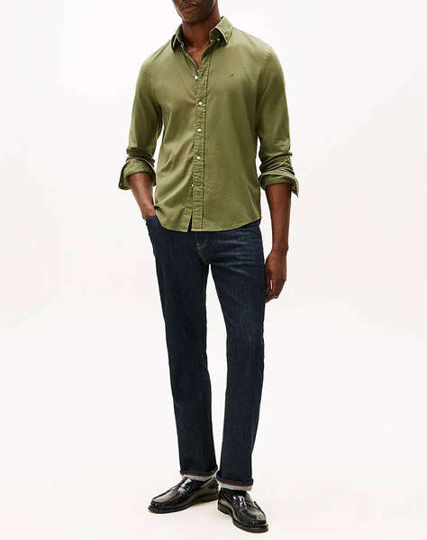 TOMMY HILFIGER FLEX FLANNEL SOLID RF SHIRT