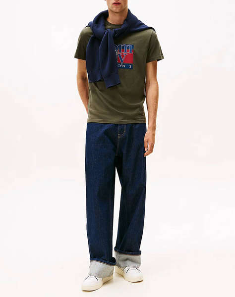 TOMMY JEANS TJM SLIM RWB FLAG TEE EXT