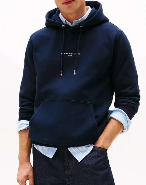 TOMMY HILFIGER TOMMY LOGO TIPPED HOODY