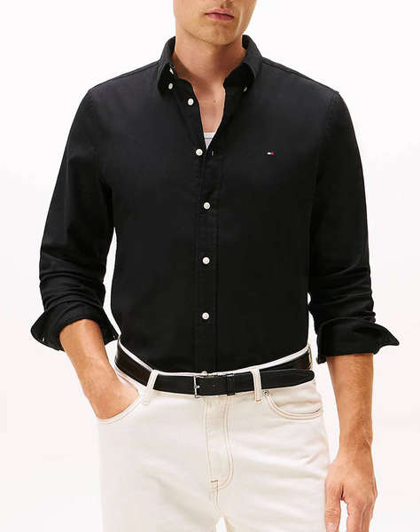 TOMMY HILFIGER FLEX FLANNEL SOLID RF SHIRT