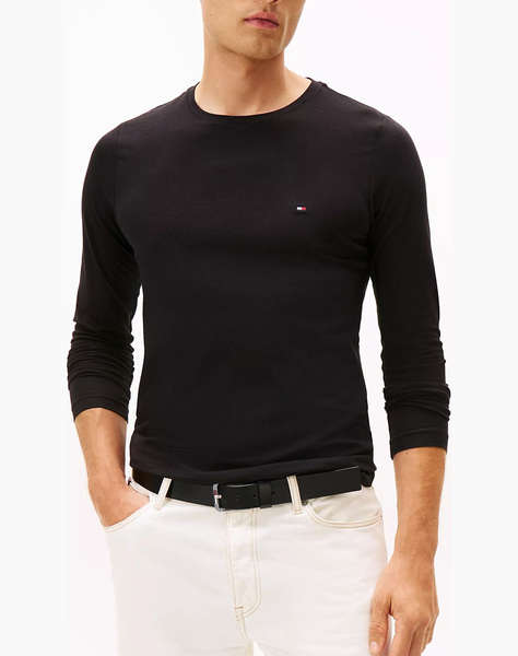 TOMMY HILFIGER STRETCH SLIM FIT LONG SLEEVE TEE