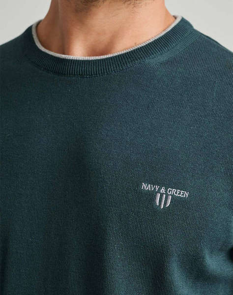 NAVY&GREEN BLUZA TRICOTATA