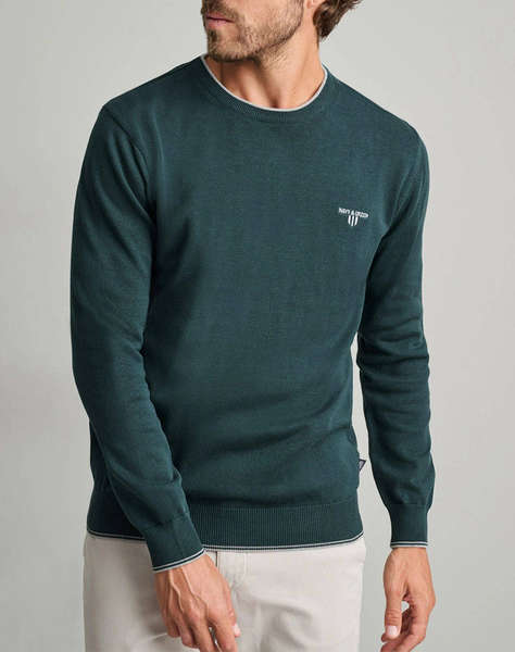 NAVY&GREEN BLUZA TRICOTATA