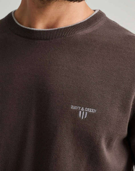 NAVY&GREEN BLUZA TRICOTATA