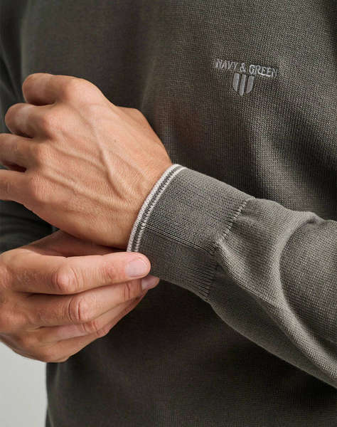 NAVY&GREEN BLUZA TRICOTATA